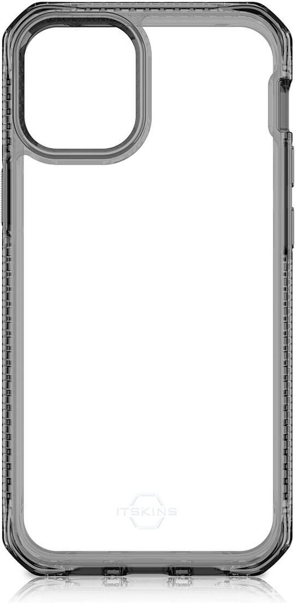 ITSKINS HYBRID CLEAR cover for iPhone 12 Pro Max®. Black and transparent