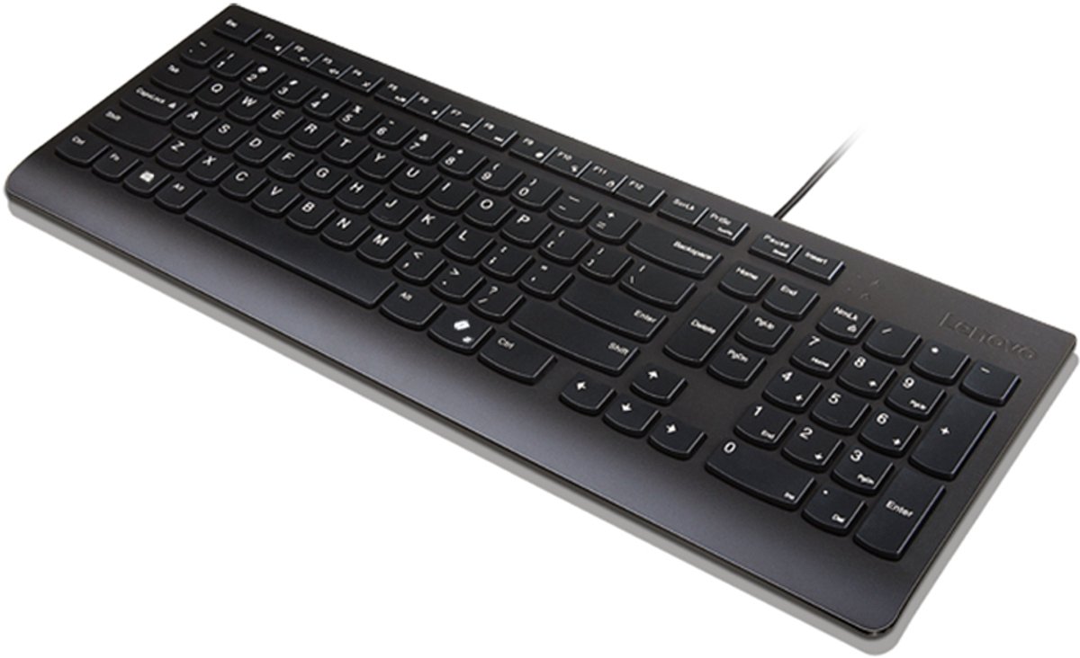 Lenovo Essential - keyboard - QWERTY - US English - black Input Device - Tastatur - Amerikansk engelsk - Sort