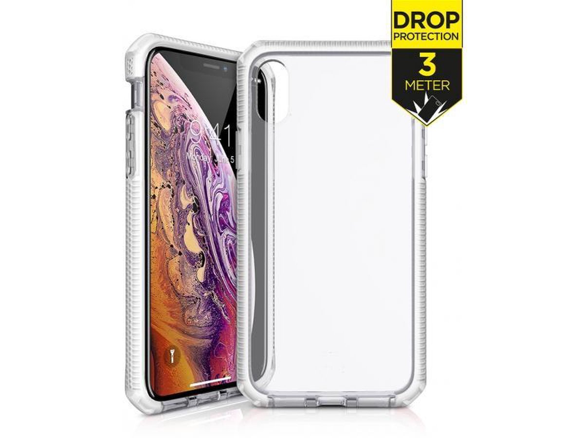 ITSKINS SUPREME CLEAR cover for iPhone XS / X®. White and transparent