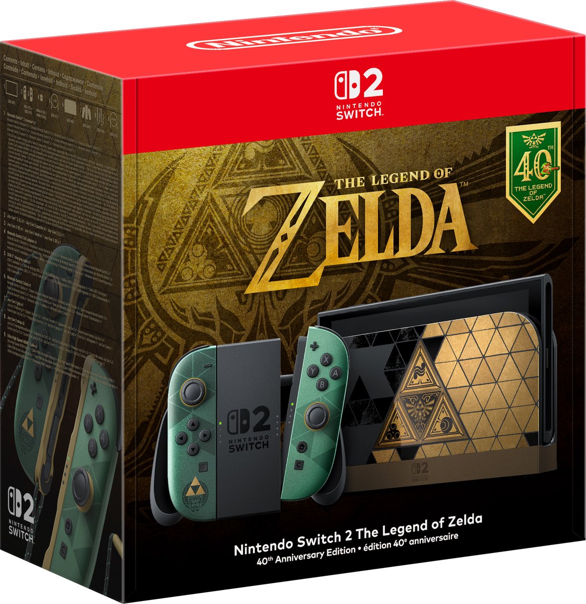 Nintendo Switch 2 - The Legend of Zelda - 40th Anniversary Edition