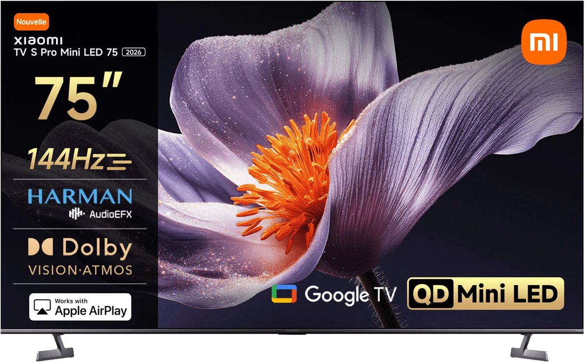 Xiaomi 75" Fladskærms TV LED 4K Dolby Vision TV S Pro Mini LED