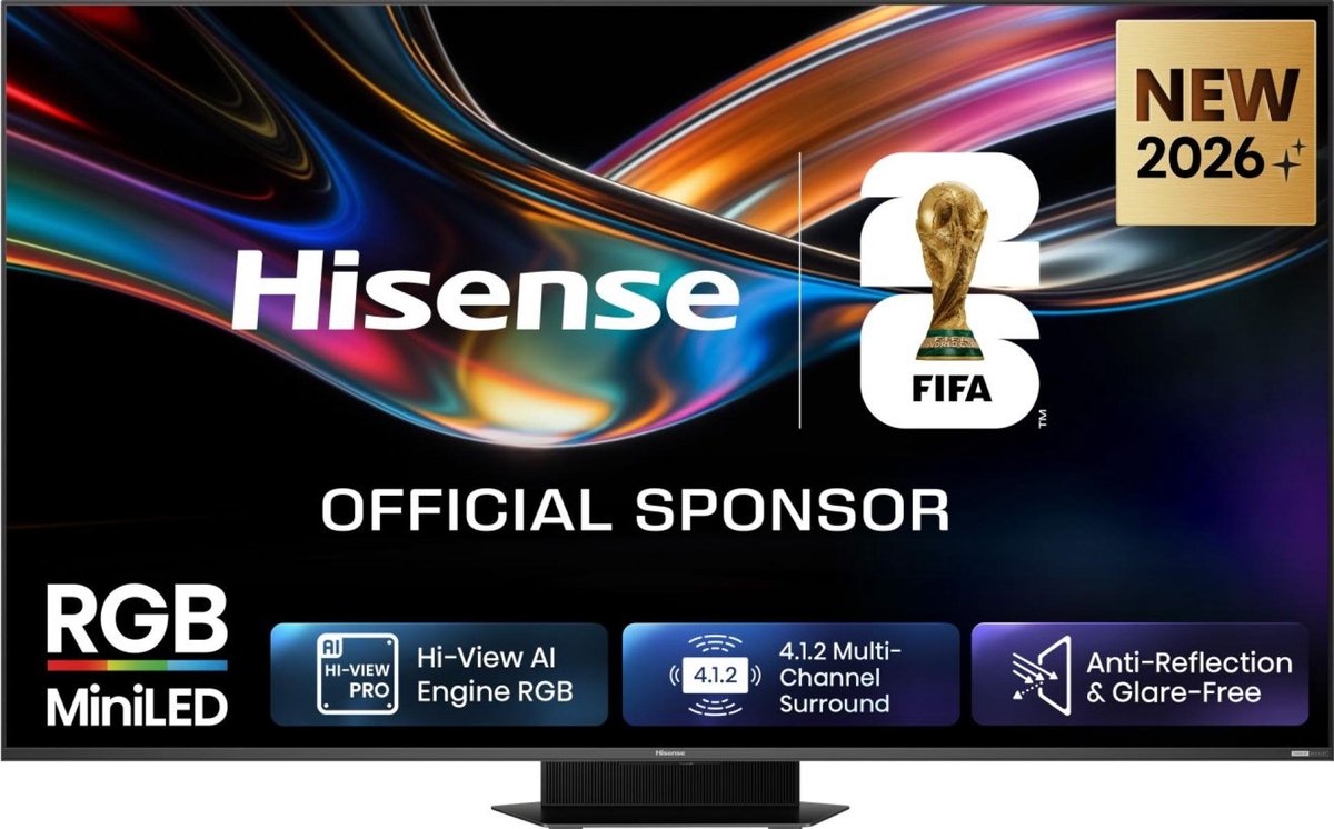 Hisense 65" Fladskærms TV Mini LED 4K Dolby Vision 65UR9DS