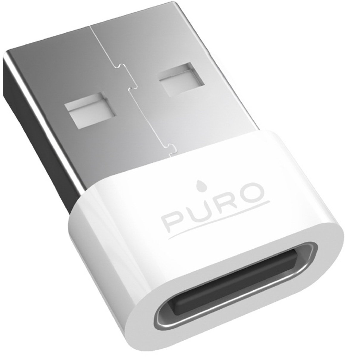 Puro USB-C - USB-A Adapter - White