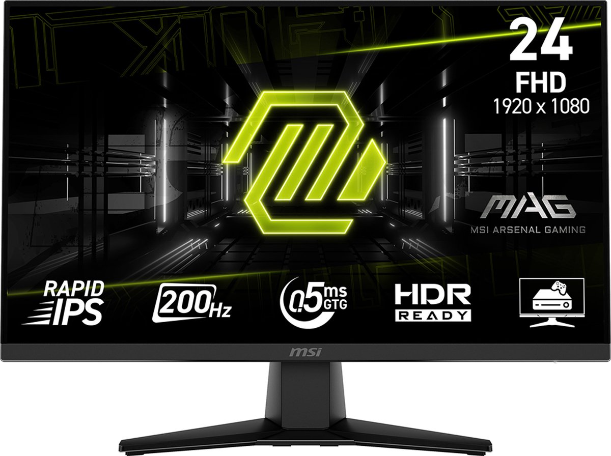 24" MSI MAG 242F - 1920x1080 (FHD) - 200Hz - IPS