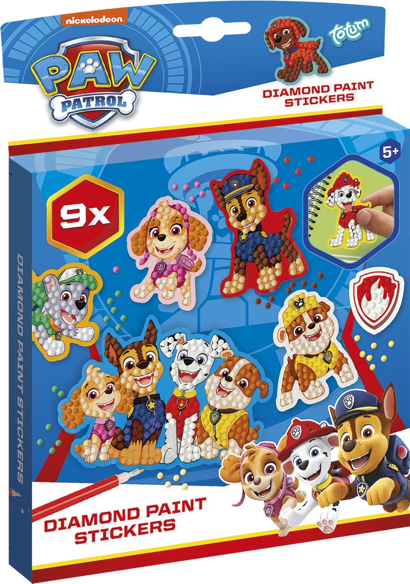 Totum PAW PATROL Diamond Paint Stickers