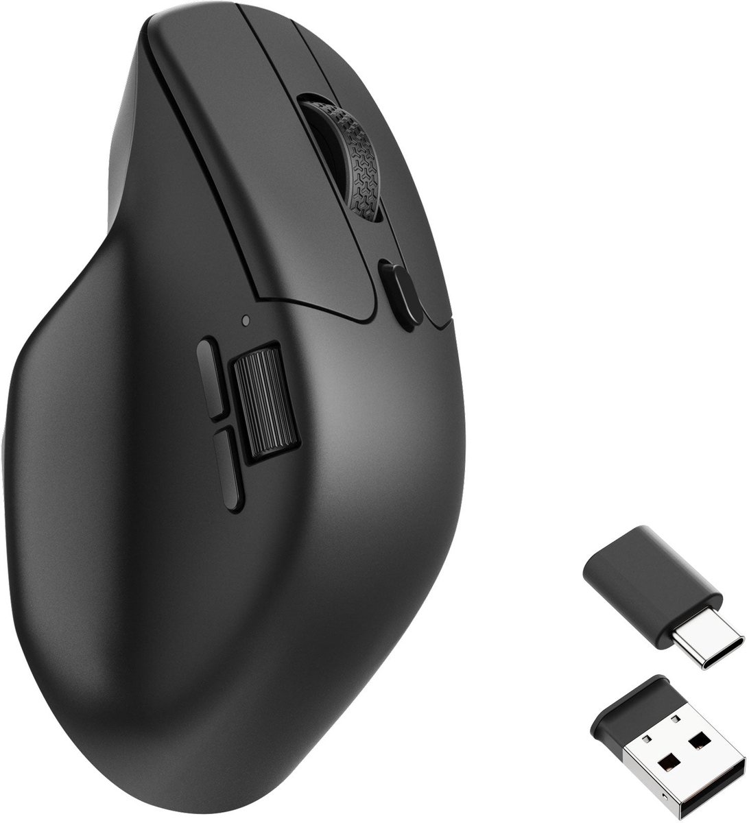 Keychron M6 Light 78g Wireless 1K - Ergonomisk mus - Optisk - 5 knapper - Sort