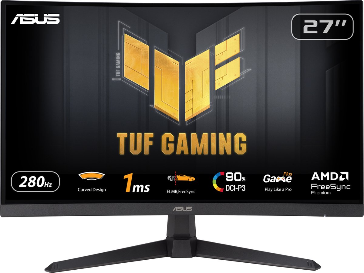 Moniteur gaming Asus TUF Gaming VG27VQM1B CEE E (A - G) 68.6 cm 27 pouces 16:9 1 ms VA LCD