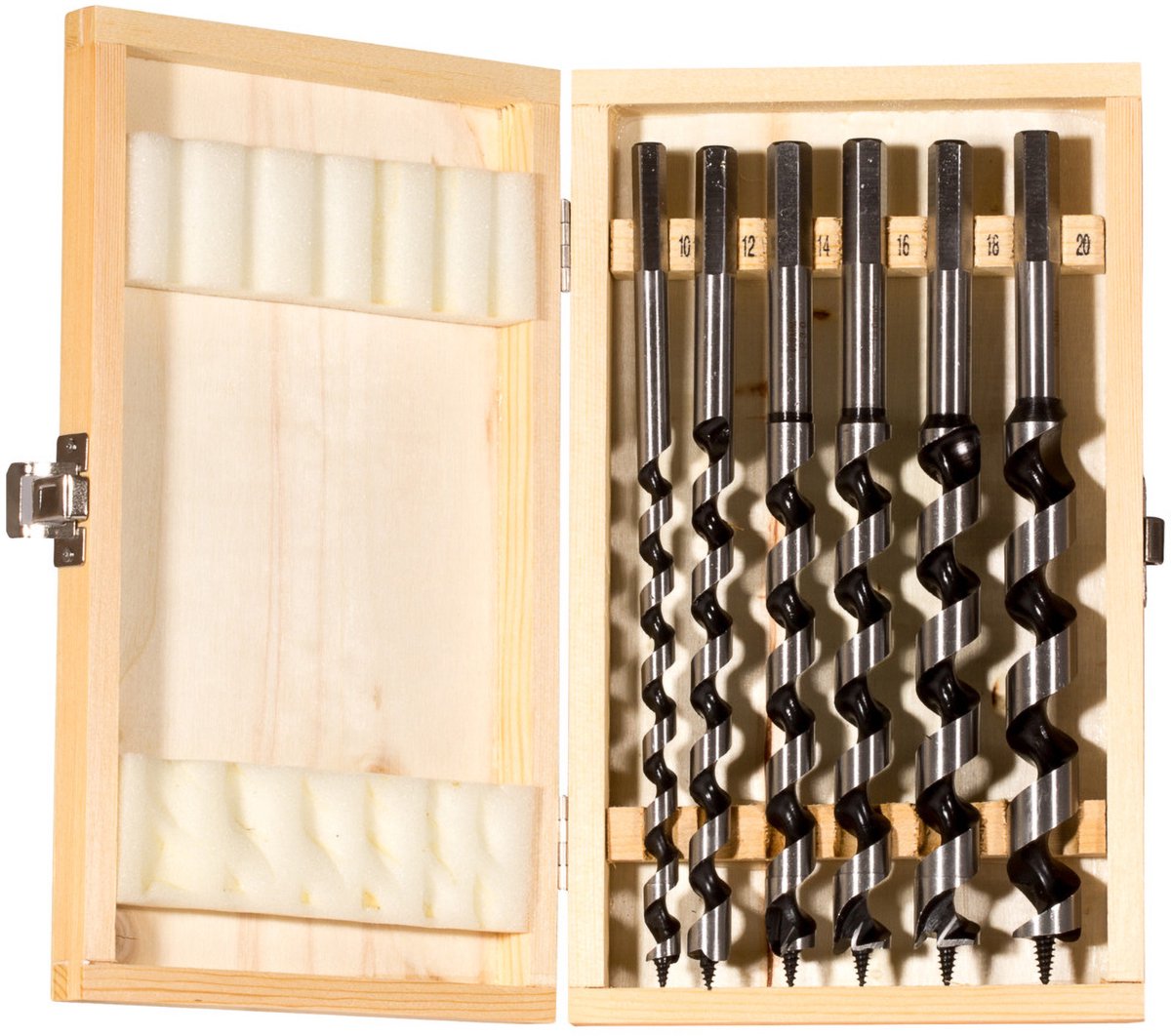 Fischer 551424 Jeu de forets à simple spirale 6 pièces Longueur totale 230 mm 6 parties