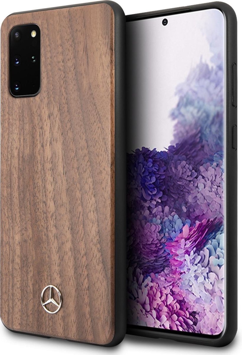 Mercedes Wood Line Walnut Case for Samsung Galaxy S20 - Brown