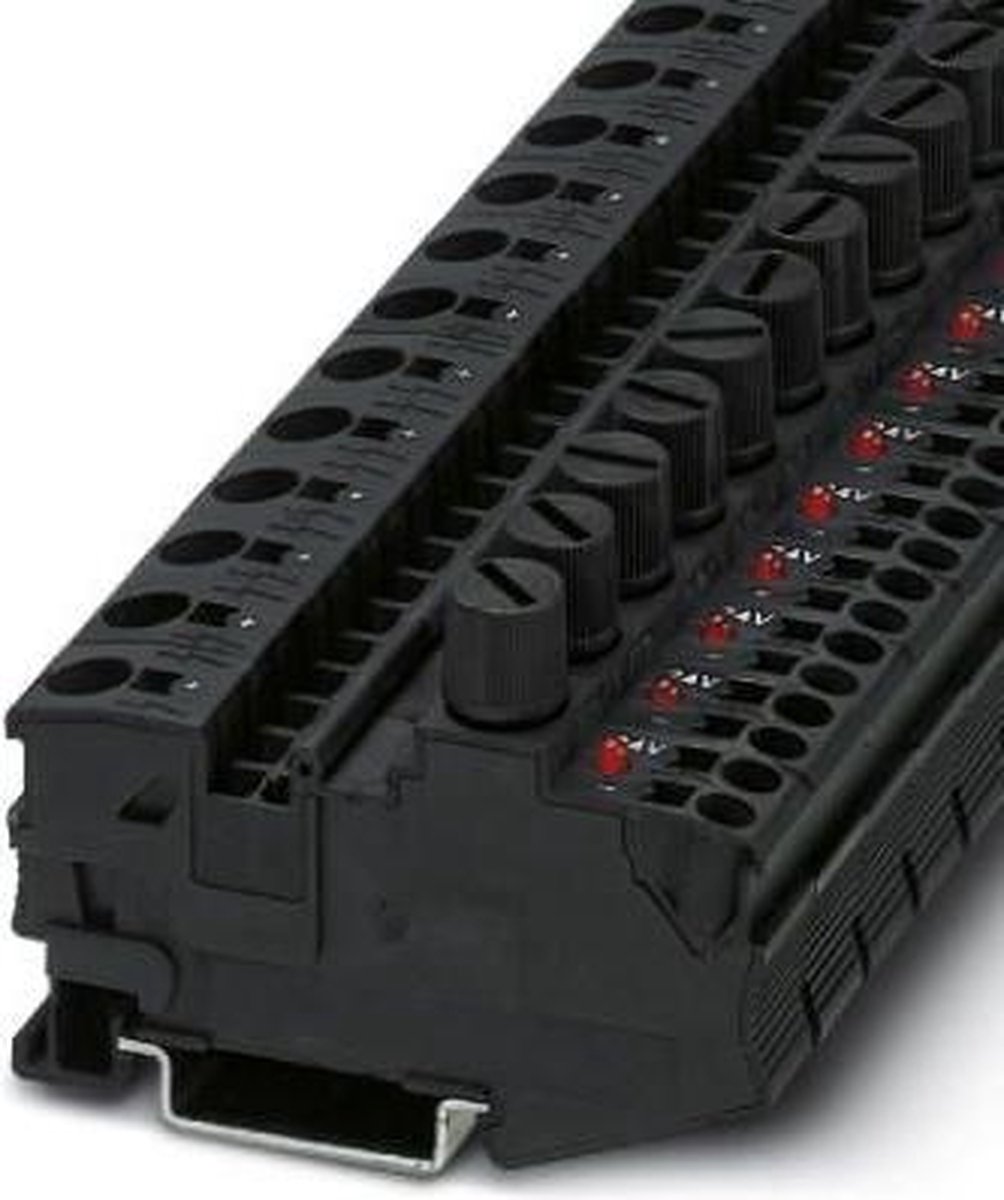 Bloc de jonction porte-fusible Phoenix Contact DT 6/2,5-DREHSILED 24 (5X20) 3034251 noir 25 pc(s)