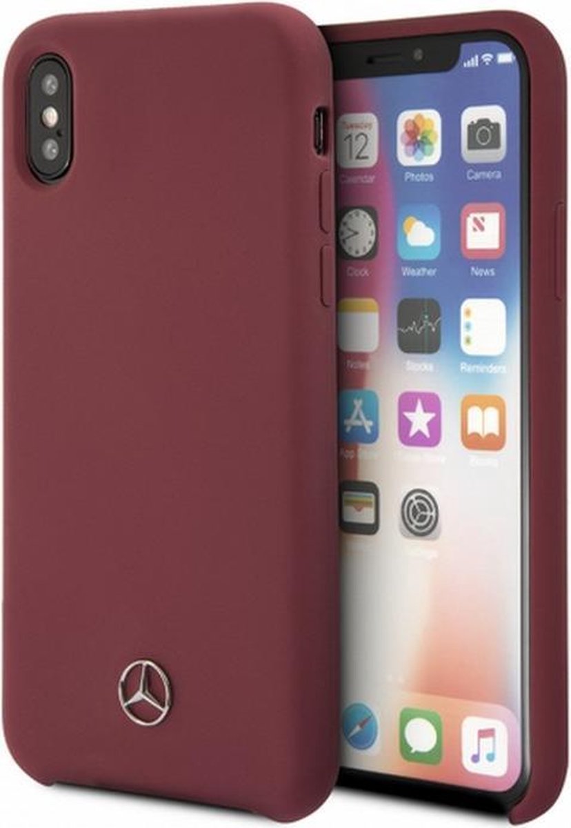 Mercedes Silicone Line Case for iPhone X/XS - Red