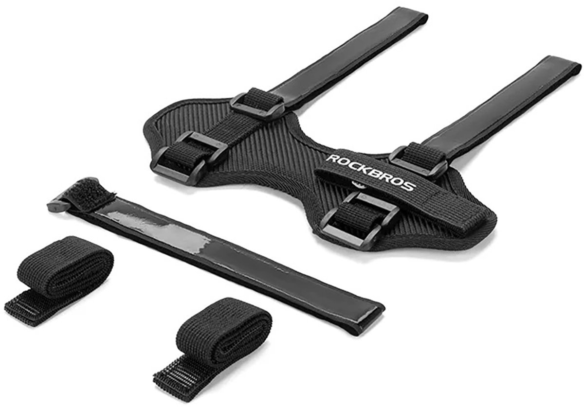 Rockbros 50210064001 Velcro Bike Strap for Bluetooth Speaker or Water Bottle - Black