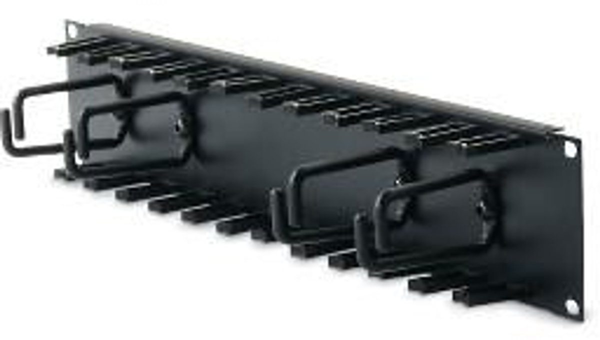 APC APC Patchkabel Organizer 2HE schwarz Tableau de gestion des câbles
