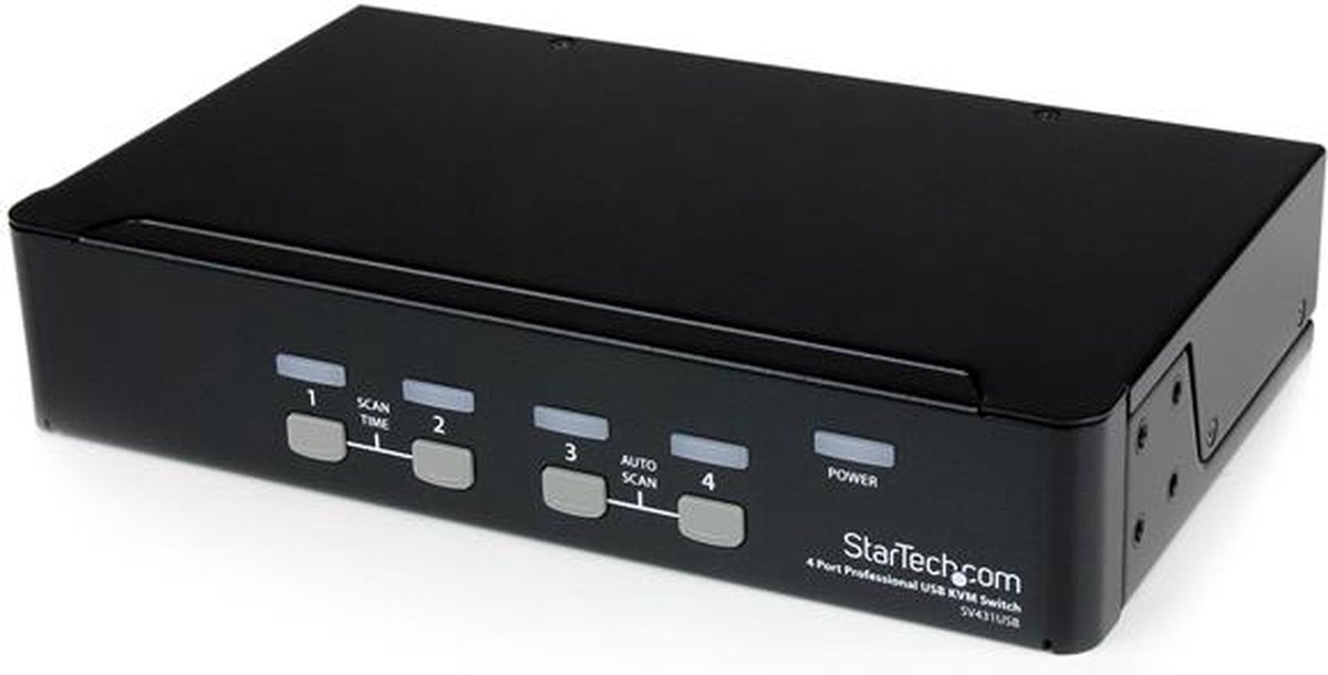 StarTech.com 4 Port Professional VGA USB KVM Switch with Hub