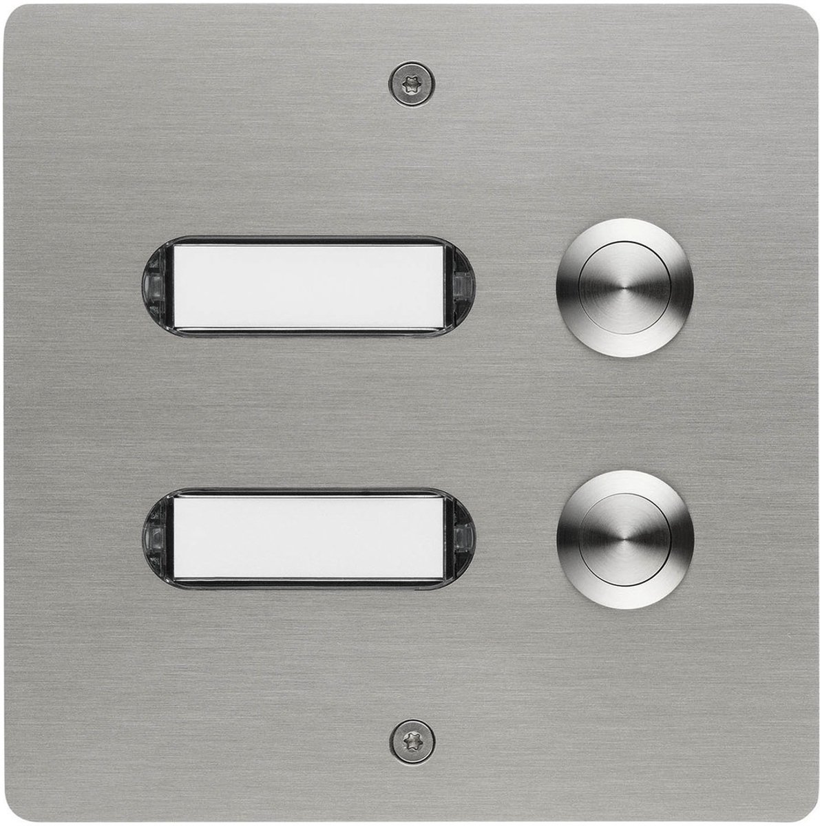 Grothe 55402 Bouton de sonnette avec porte-nom acier inoxydable V2A