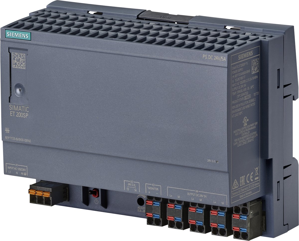 Siemens 6EP71336AB000BN0 Alimentation rail DIN 24 V/DC 5 A Contenu 1 pc(s)