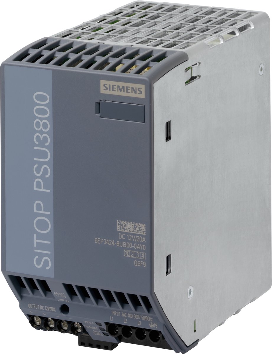 Siemens 6EP34248UB000AY0 Alimentation rail DIN 12 V/DC 20 A Nbr. de sorties:1 x Contenu 1 pc(s)