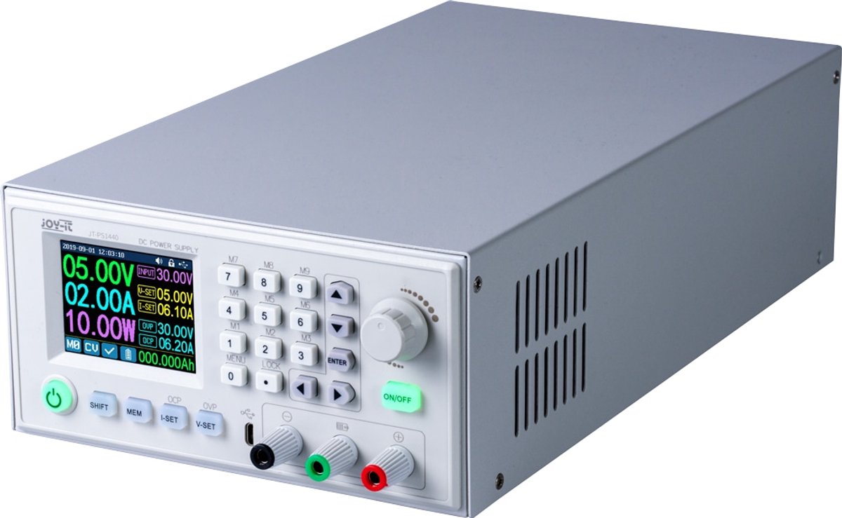 Alimentation de laboratoire réglable Joy-it JT-PS1440-C 0 - 60 0 - 24 A 1440 W banane mâle programmable, télécommandable, construction étroite Nbr. de sorties