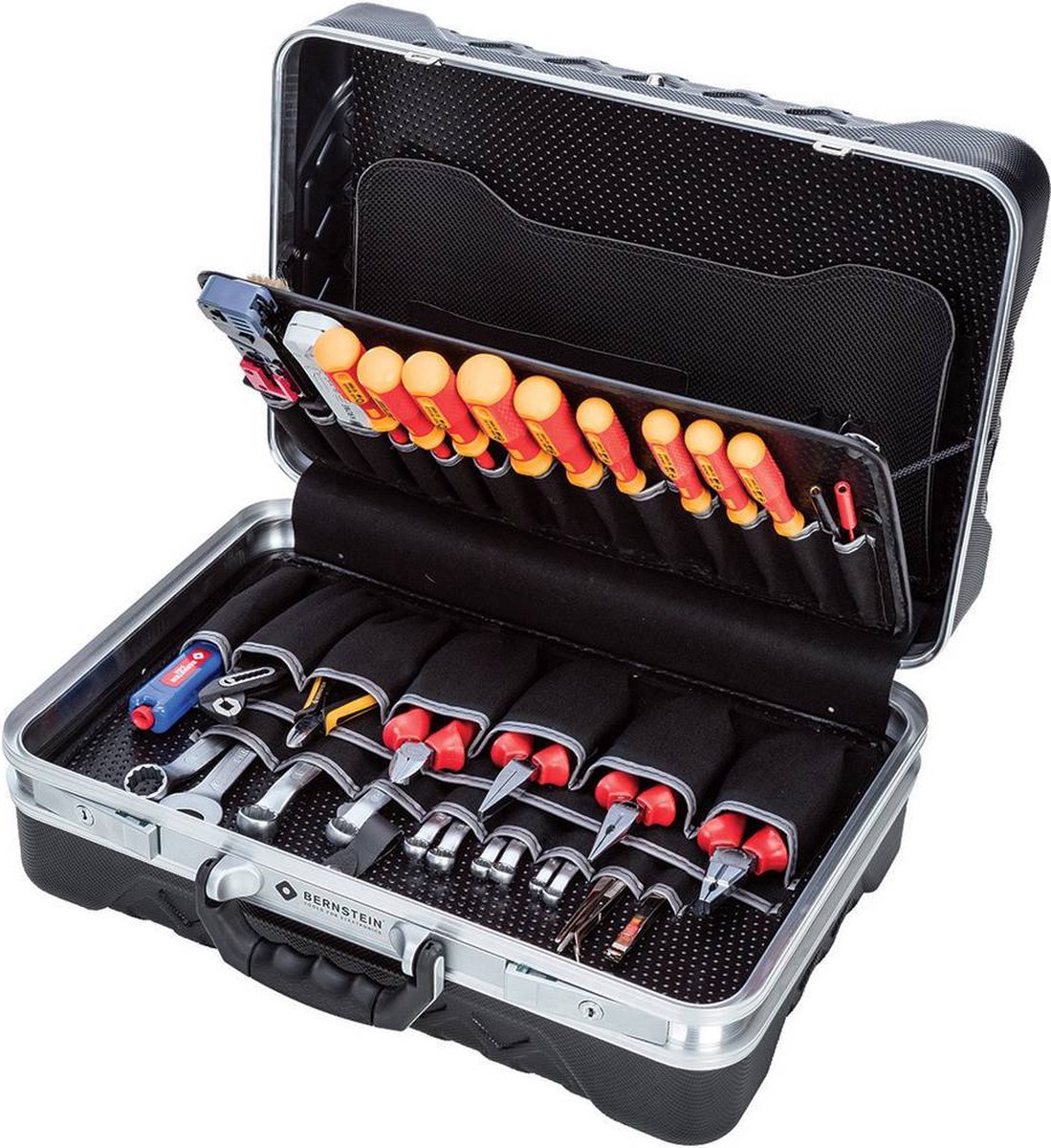 BERNSTEIN Tools for Electronics TELEDATA 6700 pour électricien Mallette à outils équipée 75 pièces (L x l x H) 470 x 340 x 170 mm