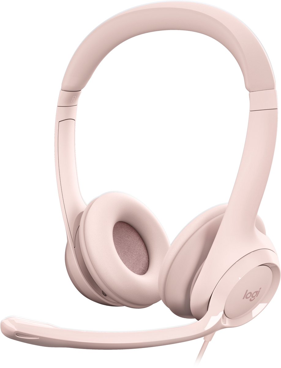Logitech H390 USB Computer Headset - Rose