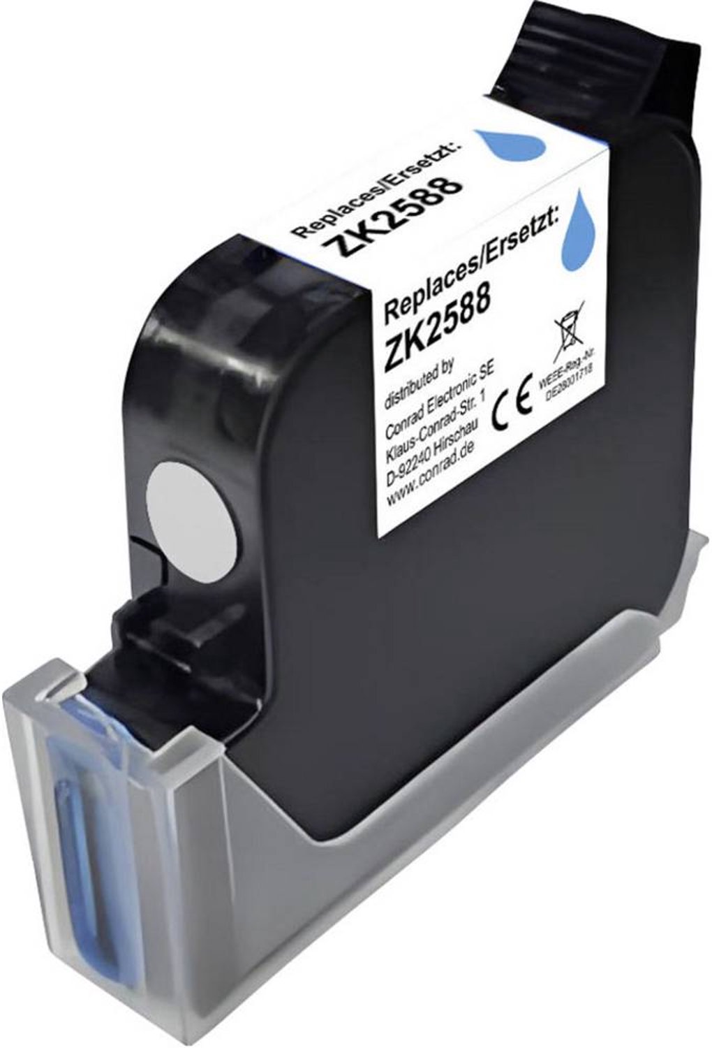 Renkforce Encre remplace Renkforce ZK2588 compatible blanc Solvent ink cartridge RF-7600418