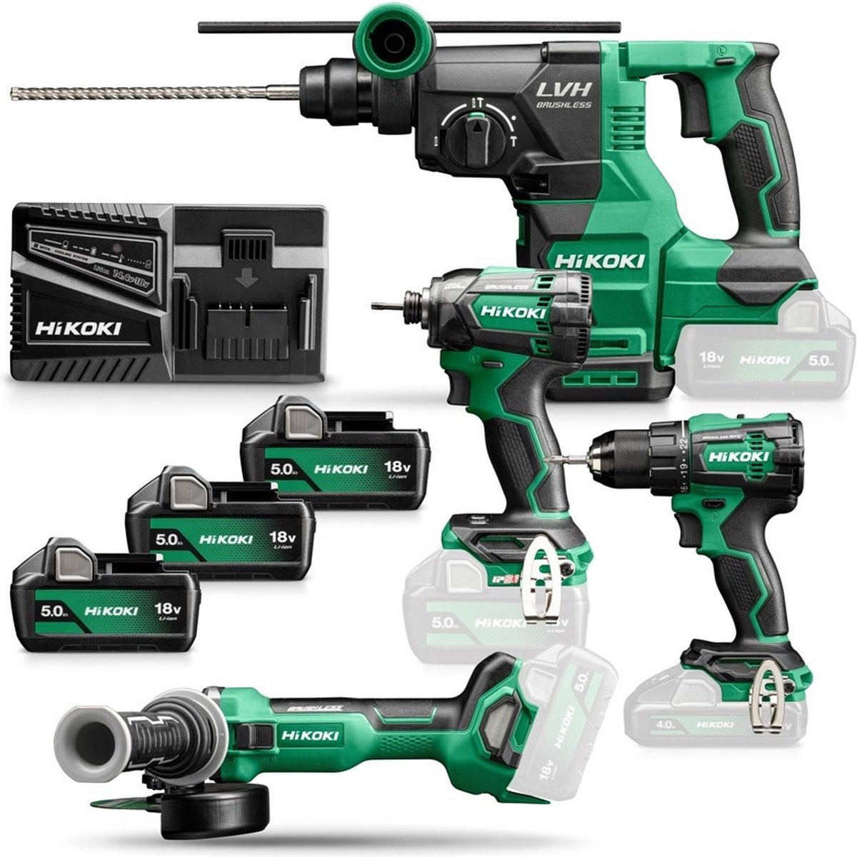 HiKOKI KC18DE KC18DEWHZ Jeu doutils
