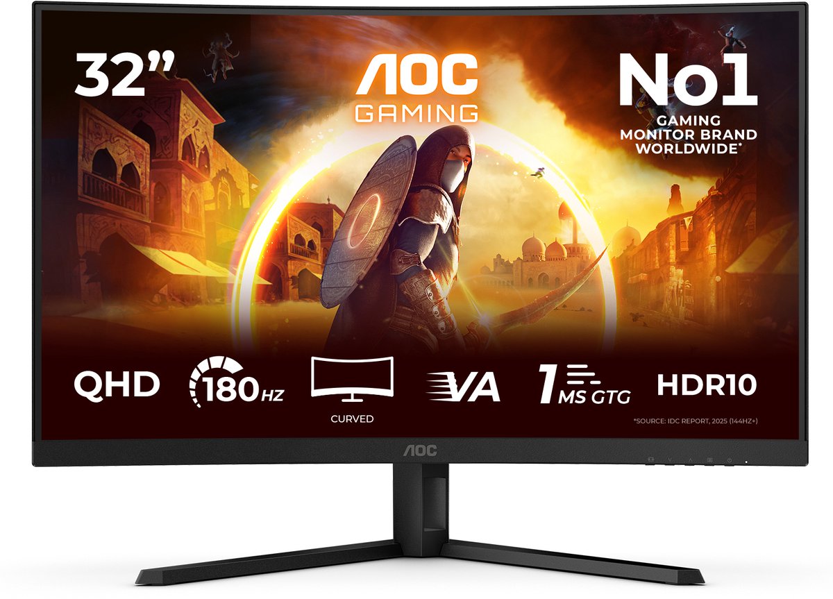 32" AOC CQ32G4VE - 2560x1440 (QHD) - 180Hz - VA