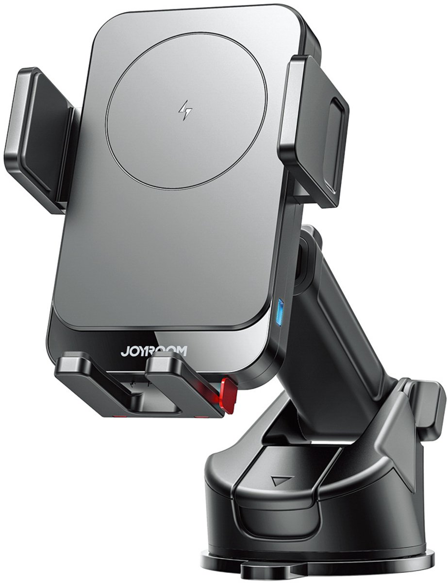 Joyroom JR-ZS241S car mount with inductive charger for dashboard - black