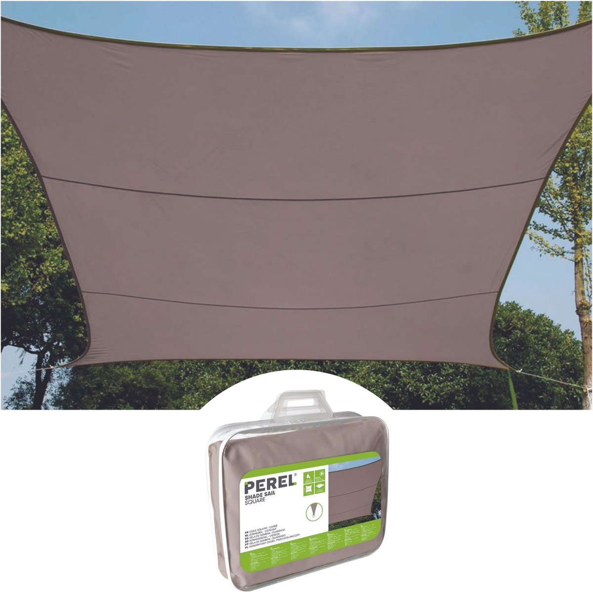 Perel GSS4360TA Voile solaire sun sails 3600 mm x 3600 mm 1 pc(s)