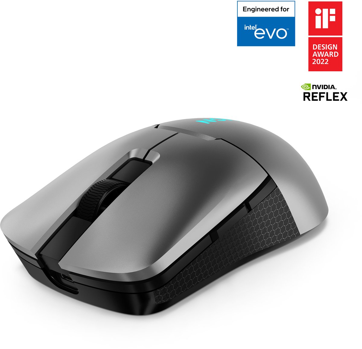Lenovo Legion M600s Wireless Gaming Mouse - Mus - Optisk - 6 knapper - Grå