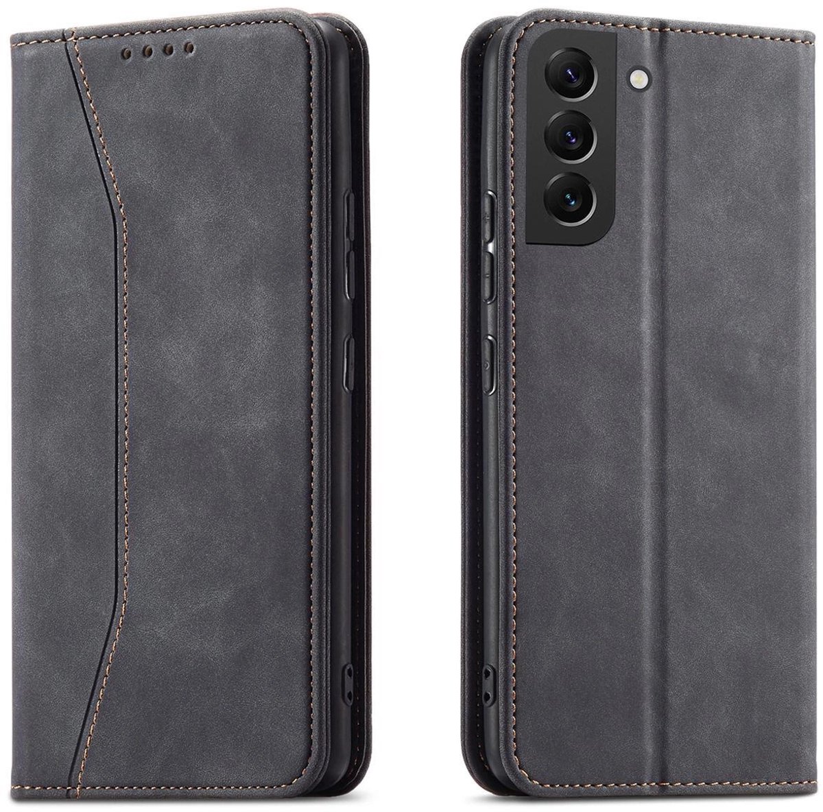 Hurtel Magnet Fancy Case for Samsung Galaxy S23+ Flip Cover Wallet Stand Black