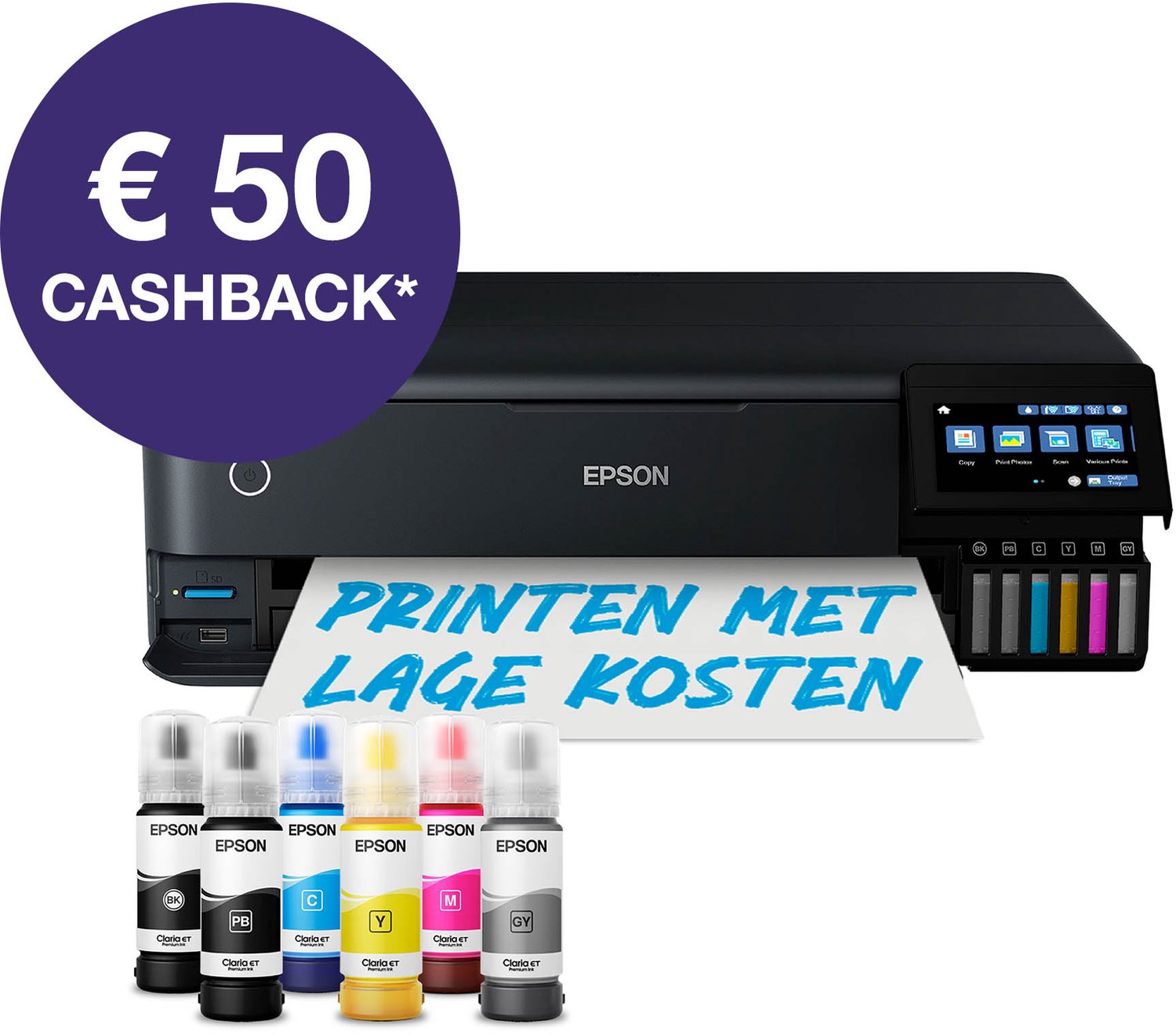 Epson EcoTank ET-8550 A3 All in One Multifunktion - Farve - Blæk