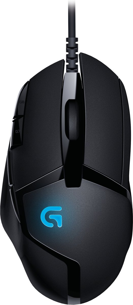 Logitech G402 Hyperion Fury FPS - Gaming Mus - Optisk - 8 knapper - Sort
