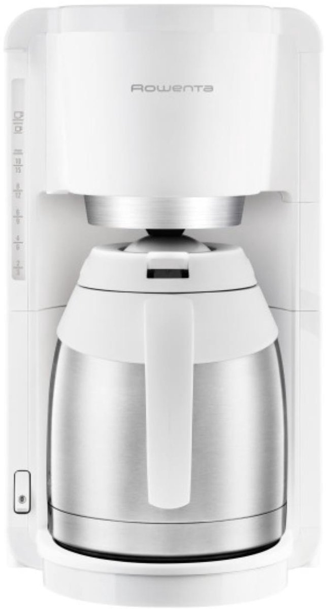 Rowenta CT3811 Cafetière acier inoxydable, blanc Nombre de tasse=12