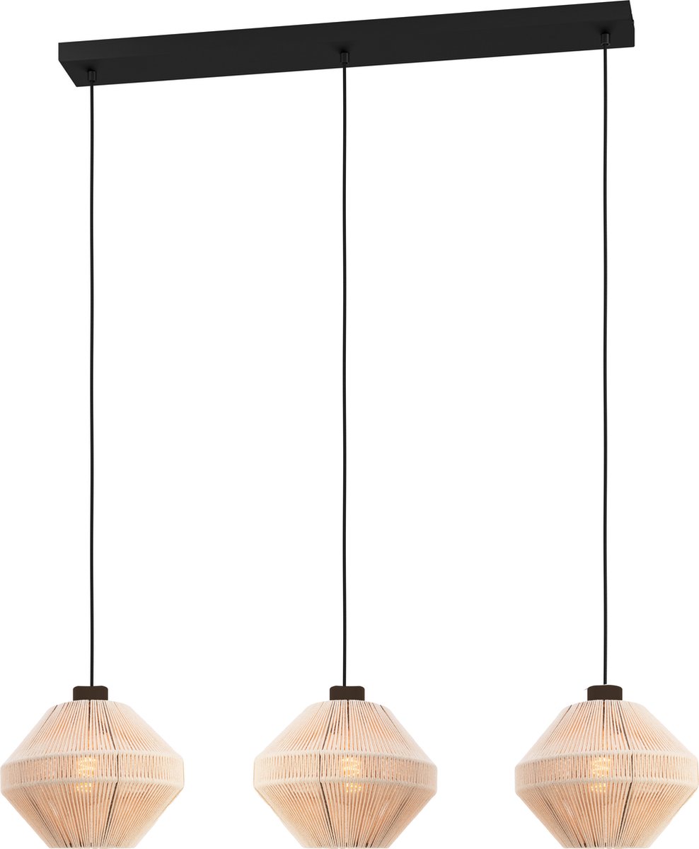 EGLO MIDSUMER LANGBORD L920 3XE27 SORT/CREME