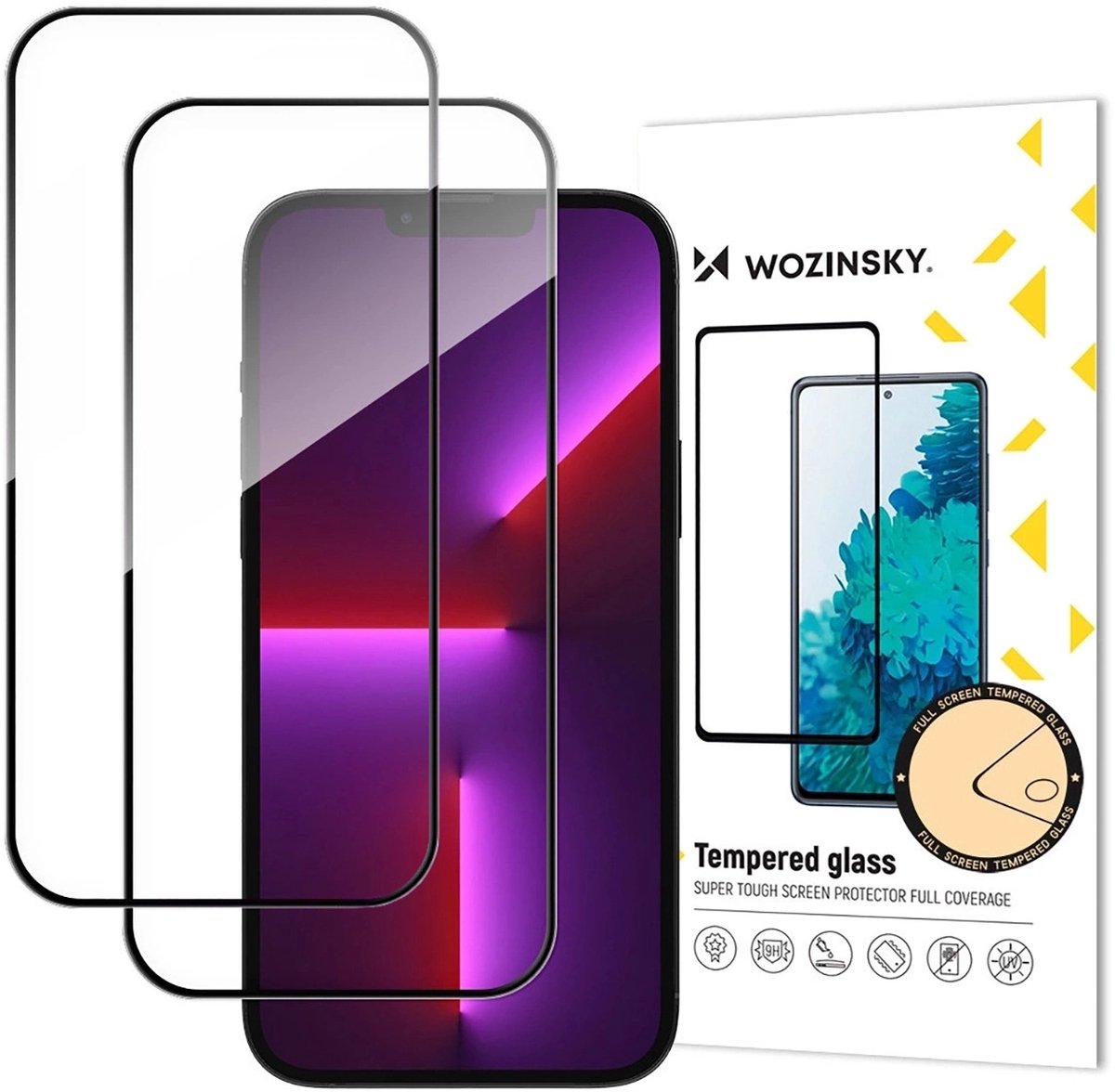 Wozinsky Set of 2 Full Glue Tempered Glass for iPhone Air