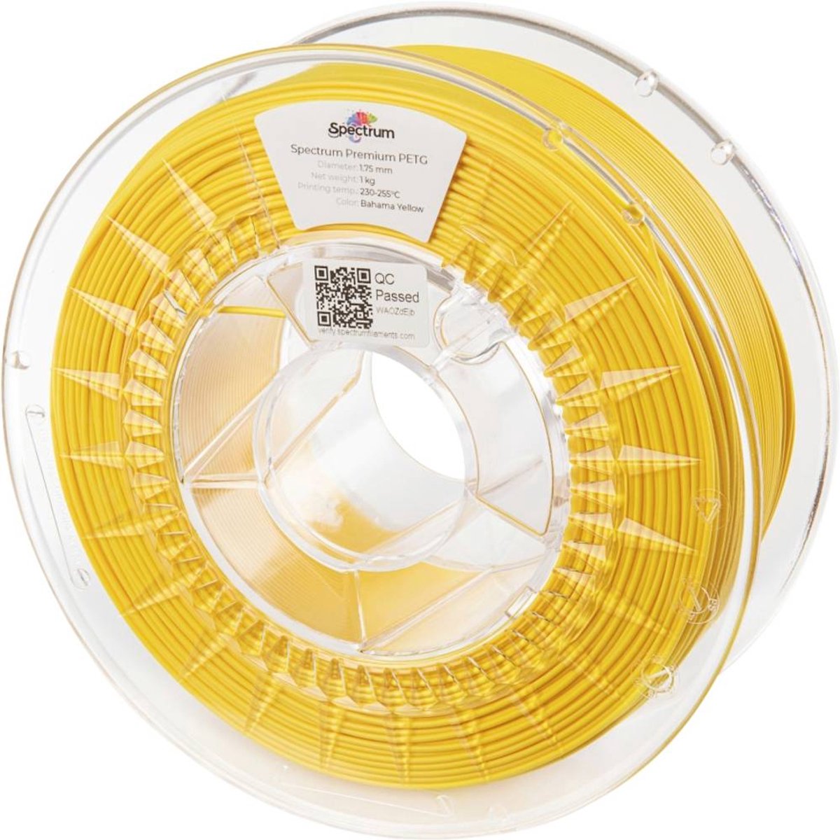 Spectrum 3D Filament / PETG Premium / ⌀ 1.75 mm / Bahama Yellow / 1 kg