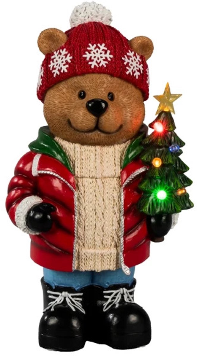 Konstsmide 4171-000 Divers décos de noël nounours multicolore LED multicolore, multicolore minuteur