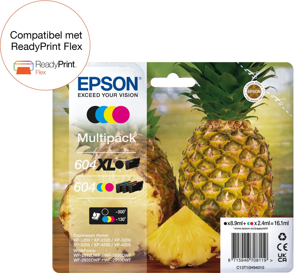 Epson 604XL Multipack - 4-pack - XL - black yellow cyan magenta - original - ink cartridge