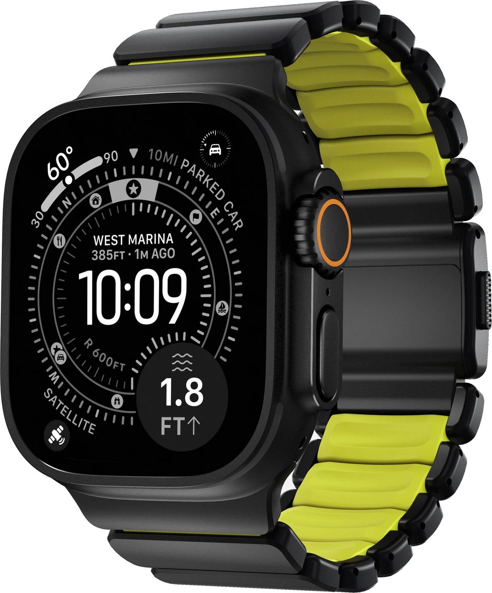 Nomad Nomad Stratos Band Titanium Black 49mm V Dragonne noir