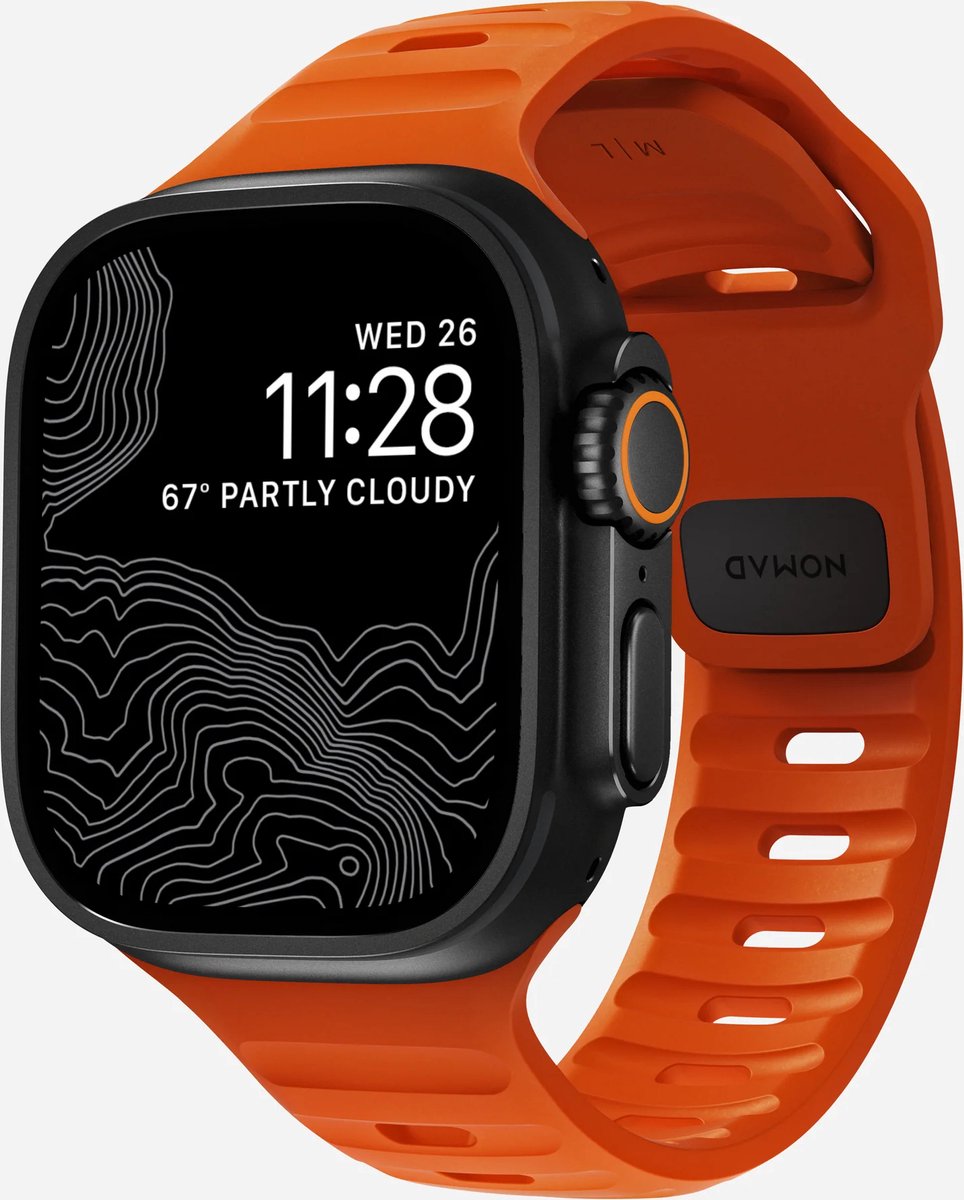 Nomad Sport Band 42/44/45/49mm Ultra Ora Dragonne orange