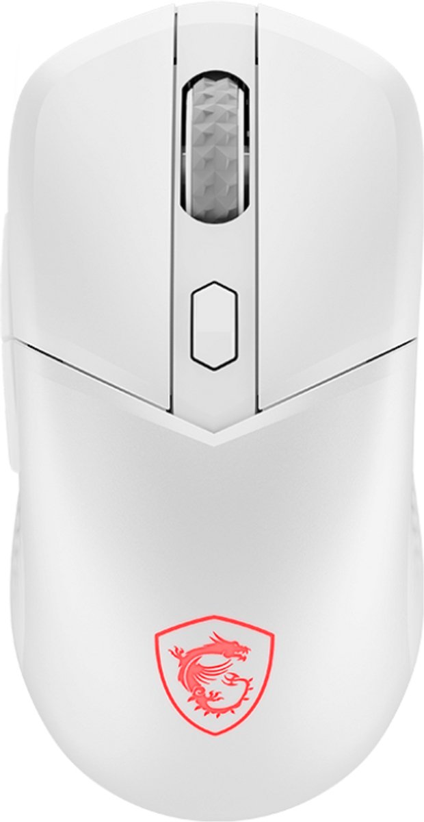 MSI VERSA 300 - mouse - 2.4 GHz Bluetooth 5.3 USB - Mus - Optisk - 6 knapper - Hvid