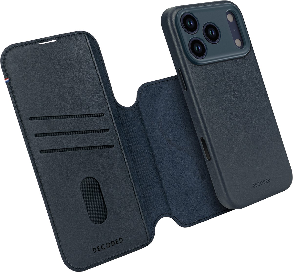 Decoded Silicone Detachable Wallet Portefeuille iPhone 17 Pro marine D26IPO17PDW5NW