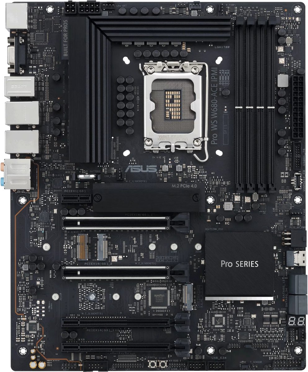 Asus 90MB1DN0-M0EAY1 Carte mère Socket (PC) Intel® 1700 Facteur de forme (détails) ATX Chipset de la carte mère Intel® W680