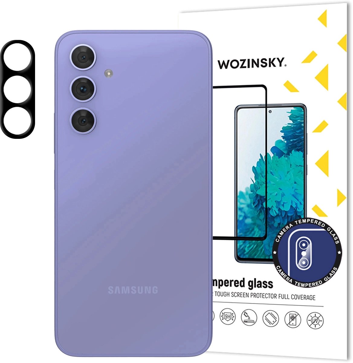 Wozinsky Full Camera Glass 9H Tempered Glass for Samsung Galaxy S25+ Full Camera Camera