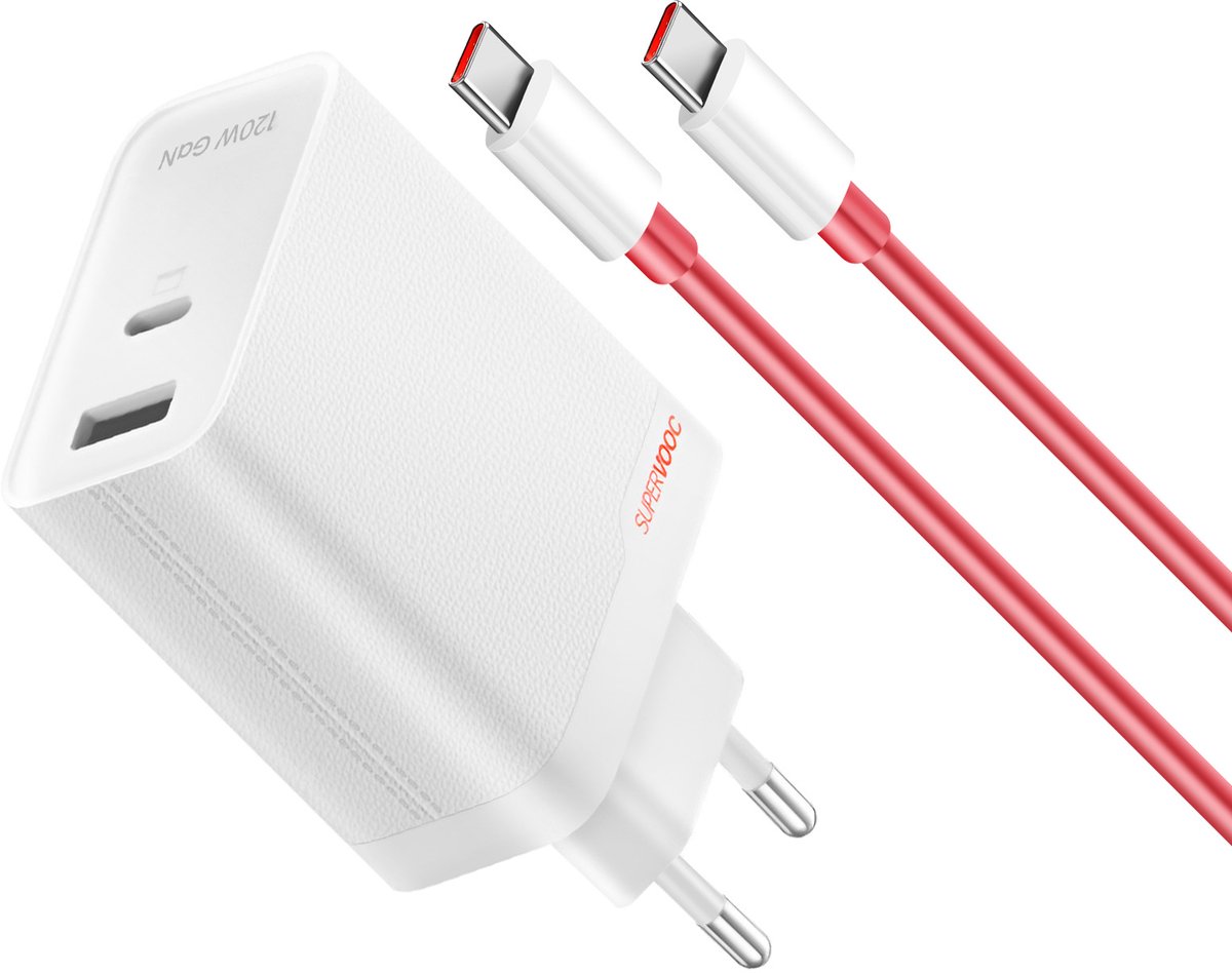 OnePlus 120W SUPERVOOC Dual Ports GaN Adapter (Type-C + Type-A)