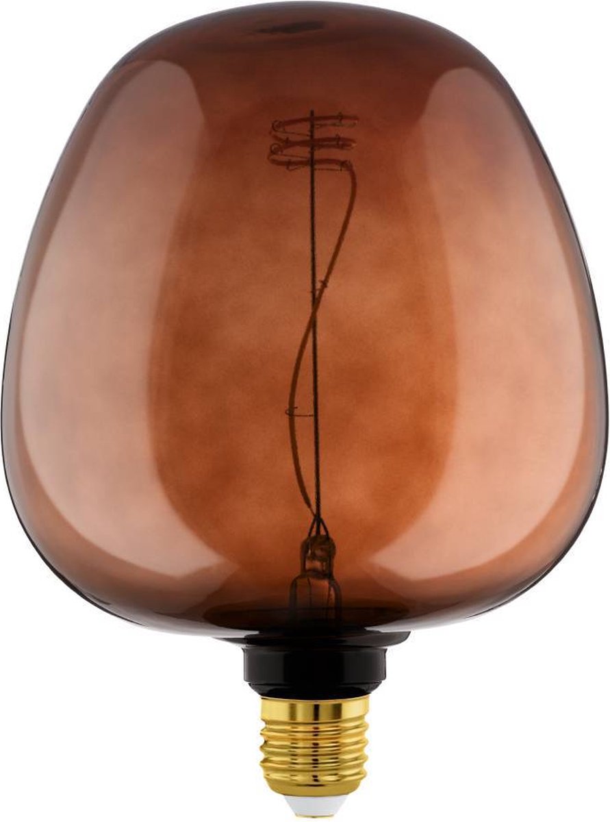 EGLO LED pære G190 4W 40LM 2000K DÆMPBAR COGNAC E27