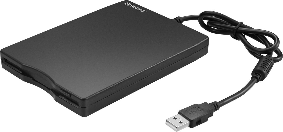 Sandberg USB Floppy Mini Reader - Floppy (diskette) - USB - Sort