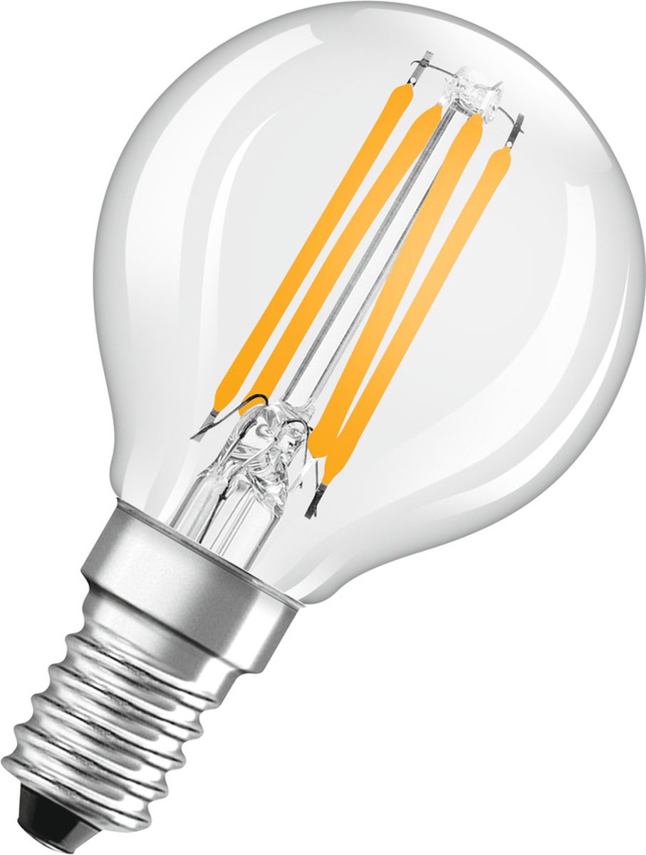 Osram LED pære LED Comfort krone klar 300lm 2,2W/927 (25W) dæmpbar E14