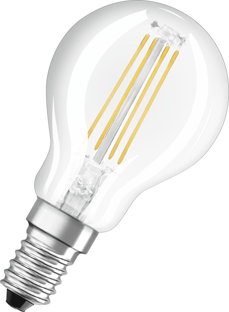 Osram LED pære LED Comfort krone filament 470lm 3,4W/940 (40W) dæmpbar E14